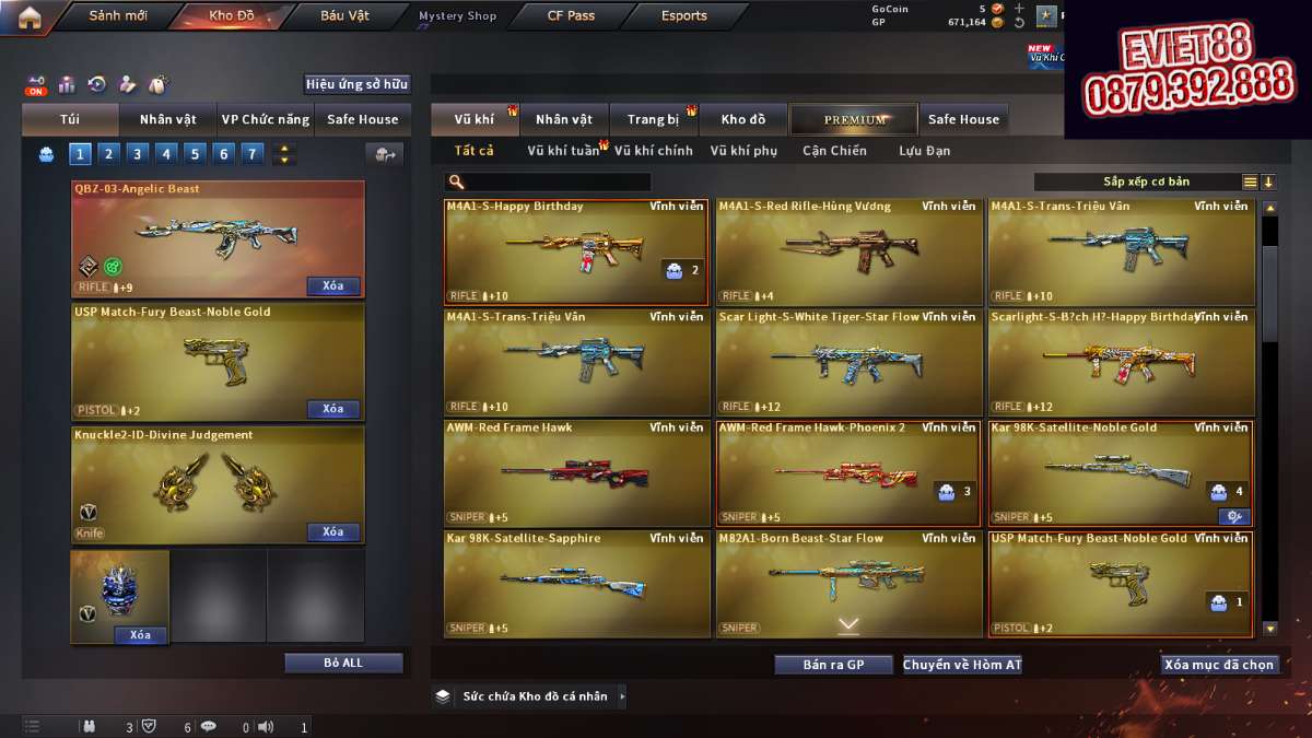 shop acc cf uy tin gia re